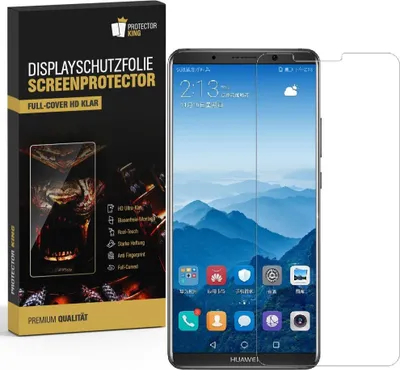 Produktbild von 2x Displayschutzfolie für Huawei Mate 10 Pro FULL COVER Displayfolie HD KLAR