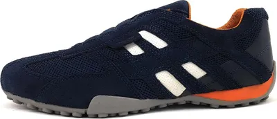 Immagine prodotto di Scarpe da uomo Geox Snake, modello sneaker/ciabatta, colore blu, ideali per il tempo libero