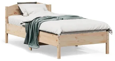 Zdjęcie produktu dla Łóżko z litego drewna, wymiar 75x190 cm, wykonane z drewna sosnowego