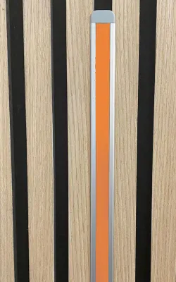 Produktbild von 3592 LED Leuchte ALU-mit Rand 1m für Holz Paneele Netzteil Orange