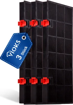 Produktbild von Kohlefilter 3 Stück passend wie AEG 5026385100/3 Typ150 Aktivkohlefilter für Abzugshaube