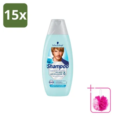 Image de 15 flacons de shampooing antipelliculaire Schwarzkopf à l'aloe vera - 400 ml - Pack économique - 15 pièces
