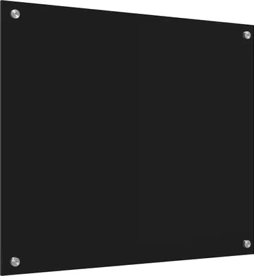 Produktbild von vidaXL Küchenrückwand Schwarz 70 x 60 cm Gehärtetes Glas