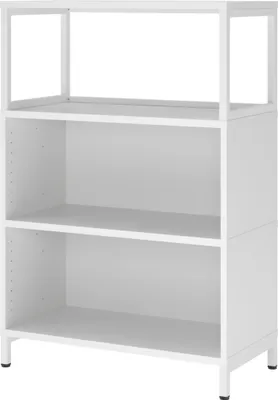 Produktbild von Hammerbacher Regal FlexWall 3OH 1offen Sockel weiß