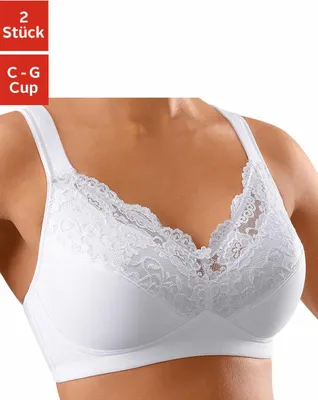 Produktbild von PETITE FLEUR Soft-BH weiß+schwarz Größe 100 Cup C