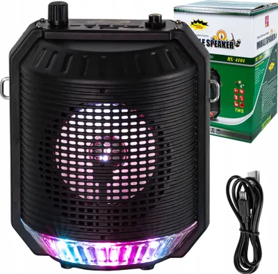Zdjęcie produktu dla Głośnik Bluetooth Boombox Mobilny USB RADIO LED Bezprzewodowy Przenośny MP3
