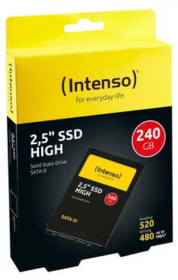 Obrázok produktu pre Intenso High Performance 2.5", 240 GB, 2.5", 520 MB/s, 6 Gbit/s