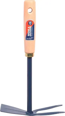 Produktbild von Blumenschaufel mit Schneide und Gabel, 28 cm, Holzstiel – Spear & Jackson