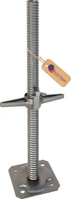 Produktbild von Gerüstspindel 500 mm, Ø 38 mm mit Lasche und Stellmutter