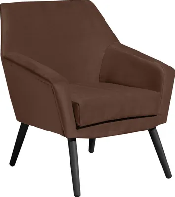 Produktbild von Max Winzer Sessel Alegro - Samtvelours braun - Maße: 67 x 71 x 81 cm
