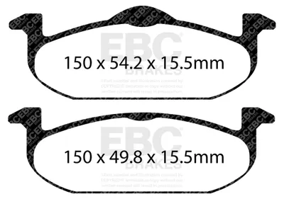 Obrázek produktu pro EBC Sada brzdových destiček ULTIMAX2 Přední MG 10025315