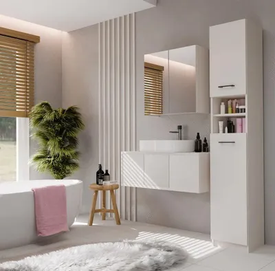 Obrázok produktu pre Szafka Łazienkowa Słupek Marbela Kaszmir Beż 1.0 32 cm