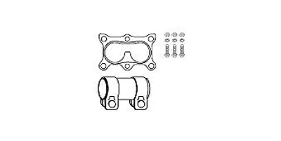 Produktbild von HJS Montagesatz Katalysator 82 11 3225 für VW Golf IV Schrägheck (1J1)