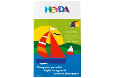 Produktbild von HEYDA Bastelmappe Glanzpapier, DIN A4