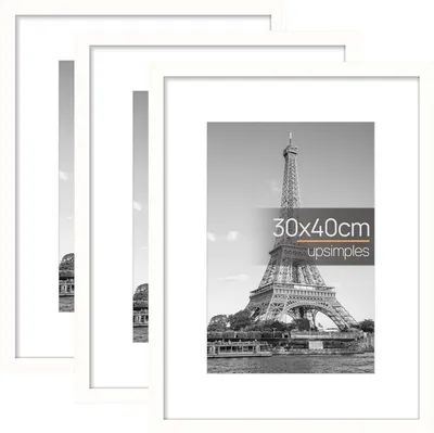Produktbild von 3er Pack 30x40 cm Weißer Bilderrahmen