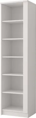 Obrázok produktu pre Regál na knihy Stojaca polica Kocka do detskej izby 50 cm Biela Jonas 01