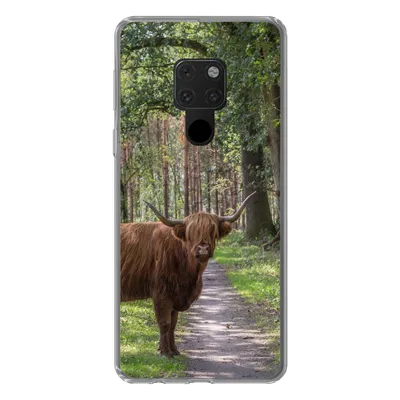Produktbild von MuchoWow® Handyhülle Schutzhülle Hülle für Huawei P40 Lite Schottischer Highlander - Kröte - Baum Silikon Softcase Handy Hülle - Handy