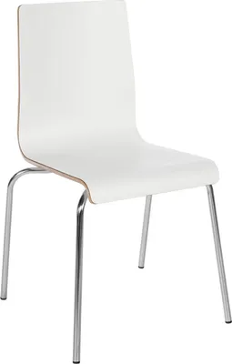 Produktbild von Stapelstühle – Multifunktionale Sitzmöbel – Platzsparendes Design, kratzfestes Design | Farbe: Weiß