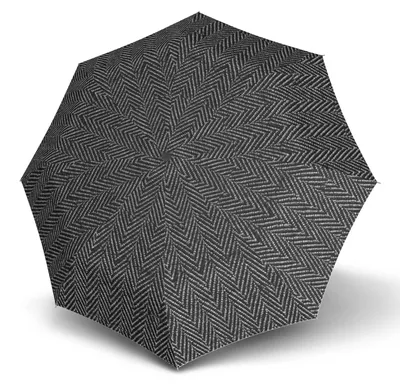 Produktbild von Knirps Taschenregenschirm Regenschirm Timber Fashion Duomatic Charleston schwarz