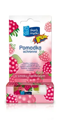 Zdjęcie produktu dla Pomadka ochronna o smaku malinowym 6,5g / Skarb Matki