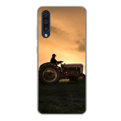 Produktbild von MuchoWow® Handyhülle Schutzhülle Hülle für Samsung Galaxy A50 Traktor - Landwirt - Nebel Silikon Softcase Handy Hülle - Mobiltelefonhülle