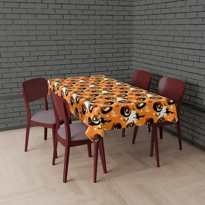 Immagine prodotto di Tavola di Halloween Teschio spettrale Zombie Mani Motivo spaventoso Spooky Party Decorazione, Colore: Arancione