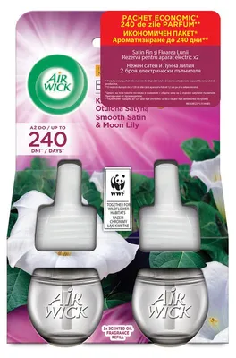 Obrázok produktu pre Air Wick, Wkłady do elektrycznego odświeżacza Księżycowa Lilia Otulona Satyną, 2 x 19 ml