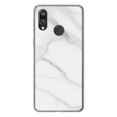Produktbild von MuchoWow® Handyhülle Schutzhülle Hülle für Huawei P20 Lite (2020) Marmor - Strukturiert - Weiß - Grau - Stein - Marmoroptik Silikon Softcase Handy Hülle - Kartenhalter
