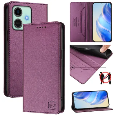 Obrázek produktu pro Kožené pouzdro pro Honor Play10, flipové pouzdro s přihrádkami na karty, peněženkou a stojánkem Fialová