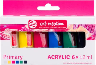 Zdjęcie produktu dla Royal Talens 9021860M ROYAL TALENS Acrylfarbe Art Creation Primary Set, 6 x 12 ml