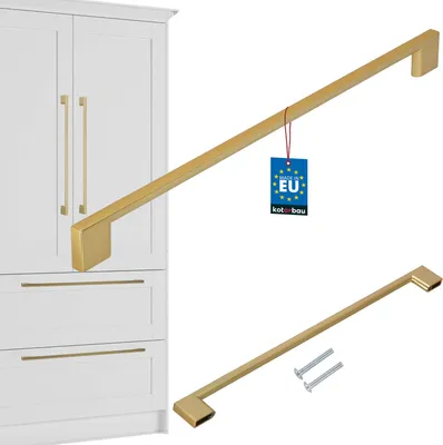 Produktbild von KOTARBAU® Möbelgriffe Gold 358 mm Griffe Möbel ZnAl Schrankgriffe Griffe Küchenschränke Küchengriffe Schubladengriffe Möbelgriffe Küchenschrankgriffe Schranktürgriffe Möbel Stangengriff