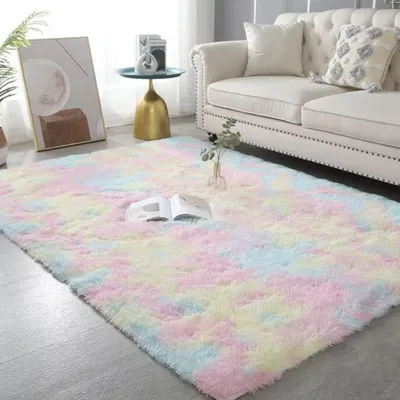 Image de Tapis Pluizig, 140x200 cm - Blanc