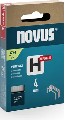 Immagine prodotto di Graffette Novus con filettatura fine H 37/4 mm super resistenti (1.870 pezzi)