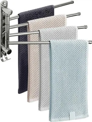 Obrázok produktu pre Kondela Držiak na uteráky Holder - strieborná