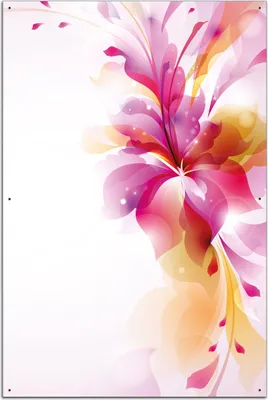 Produktbild von Wallario Outdoor-Poster für Garten oder Balkon, Motiv Zentrum der pinken Blume, in ca. 61 x 91,50 cm