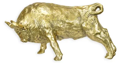Produktbild von Bronzeskulptur Stier Replikat Retro Design Dekoration