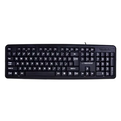 Produktbild von Esperanza EK129, Volle Größe (100%), Kabelgebunden, USB, QWERTY, Schwarz