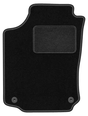 Productafbeelding van Velours bestuurdersmat voor Opel Combo C 2001-2011 (stationwagen) – zwart, op maat – Wielganizator LUX
