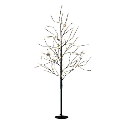 Produktbild von Luca Lighting Lichterbaum mit klassisch weißer LED-Beleuchtung - H150 x Ø80 cm - Metall - Schwarz