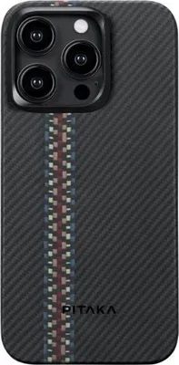 Produktbild von Pitaka FR1501P, Cover, Apple, iPhone 15 Pro, 15,5 cm (6.1"), Schwarz