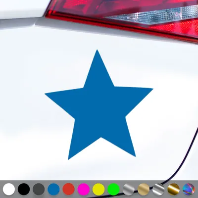 Produktbild von PantherPixel Stern Aufkleber Sternenstaub Sternenhimmel Sternchen Sticker Auto Geschenkidee Farbe Blau