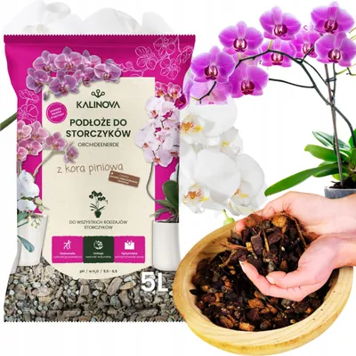 Image de Terre pour Orchidées 5L - Kora de Pin - Mélange léger et aéré - Draine efficacement