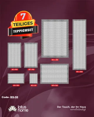 Produktbild von 7-teiliges Teppich-Set BS-08 .