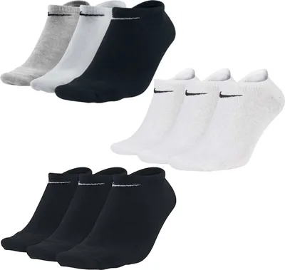 Produktbild von Nike Everyday Baumwolle Lightweight No Show SX7678 Sneakersocken 6 Paar - Farbe: 6 Paar schwarz - Größe: 38-42