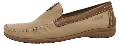 Image de Gabor Comfort : Chaussures de confort pour femmes, chaussures basses, mocassins, couleur marron, style décontracté