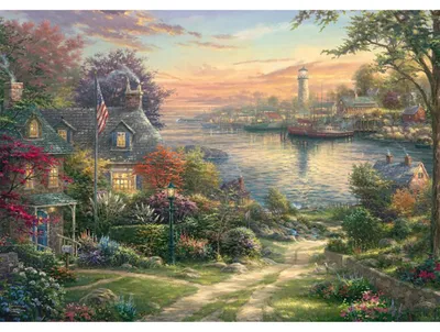 Produktbild von Thomas Kinkade Studios: Hafen in Neuengland (1000 Teile)