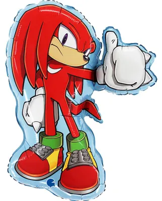 Obrázok produktu pre Fóliový balón Sonic - Knuckles, 26 palcov, 50x54 cm, Grabo