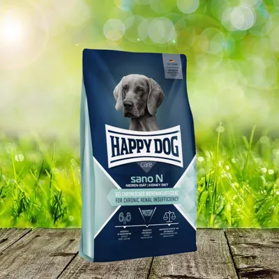 Produktbild von Happy Dog Sano N 2 x 7,5 kg - Schmackhaftes Hundefutter bei Nierenerkrankungen