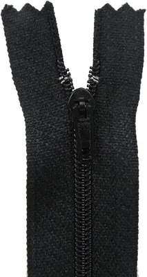 Produktbild von 1 Reißverschluss spiral 20cm x 3mm unteilbar, Autolock, Farbauswahl, Farbe:332 schwarz