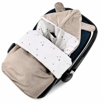 Produktbild von Fußsack für Babyschale Leicht Ganzjährig Frühling Sommer Babyfußsack, Übergang Einschlagdecke Babyschale Baby Kinderwagen universal 3-Punkt Gurt